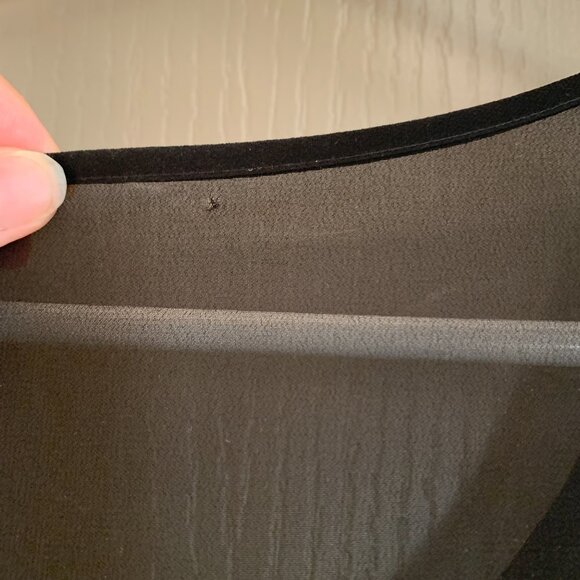 Sweet Storm Black & Nude Lace Mini Dress - Size Large - Party Holiday Classy - Picture 6 of 13